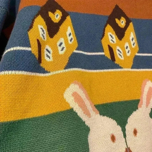 Alice in Wonderland Knitted Sweater,‎ one size - Picture 5 of 15